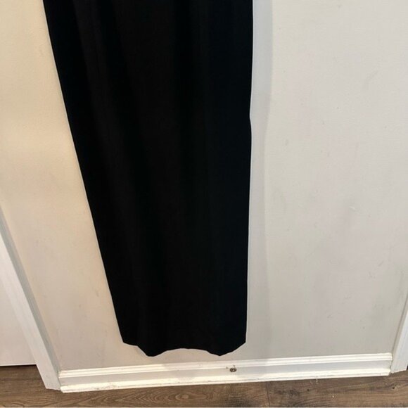 Pía Rucci Black Maxi Pencil Dress Sleeveless Elegant Size 8 - Picture 4 of 11